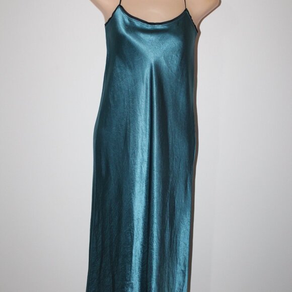 NWT Vince Spaghetti Strap Emerald Green Slip Dress Midi XXS $365 - Picture 7 of 7